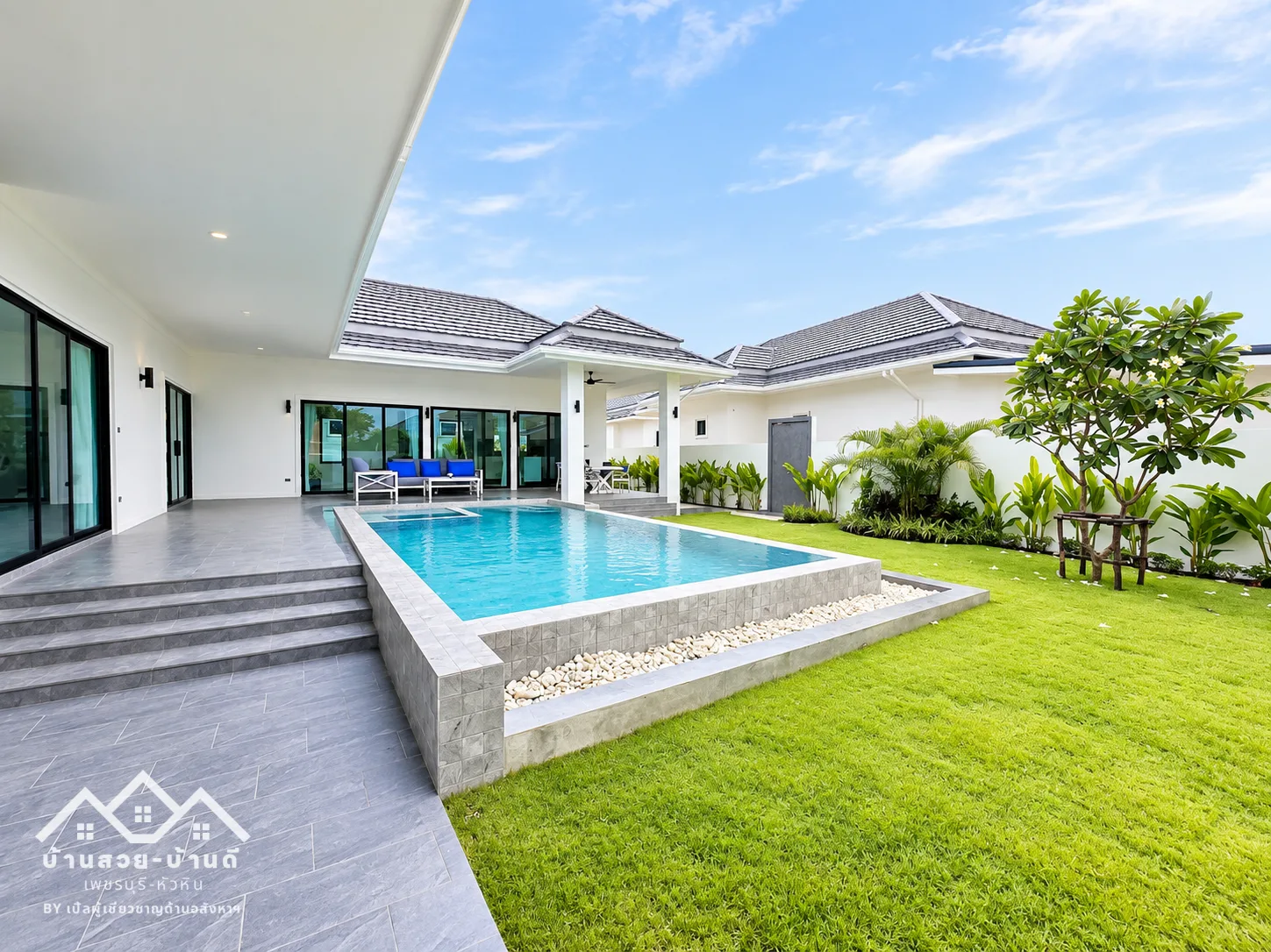 N202609009 บ้านพูลวิลล่าหรูหัวหิน ซอย 112 ตกแต่งครบ พร้อมเข้าอยู่ทันที! แปลงสวยที่สุด! แปลงมุม วิวภูเขาพาโนรามา