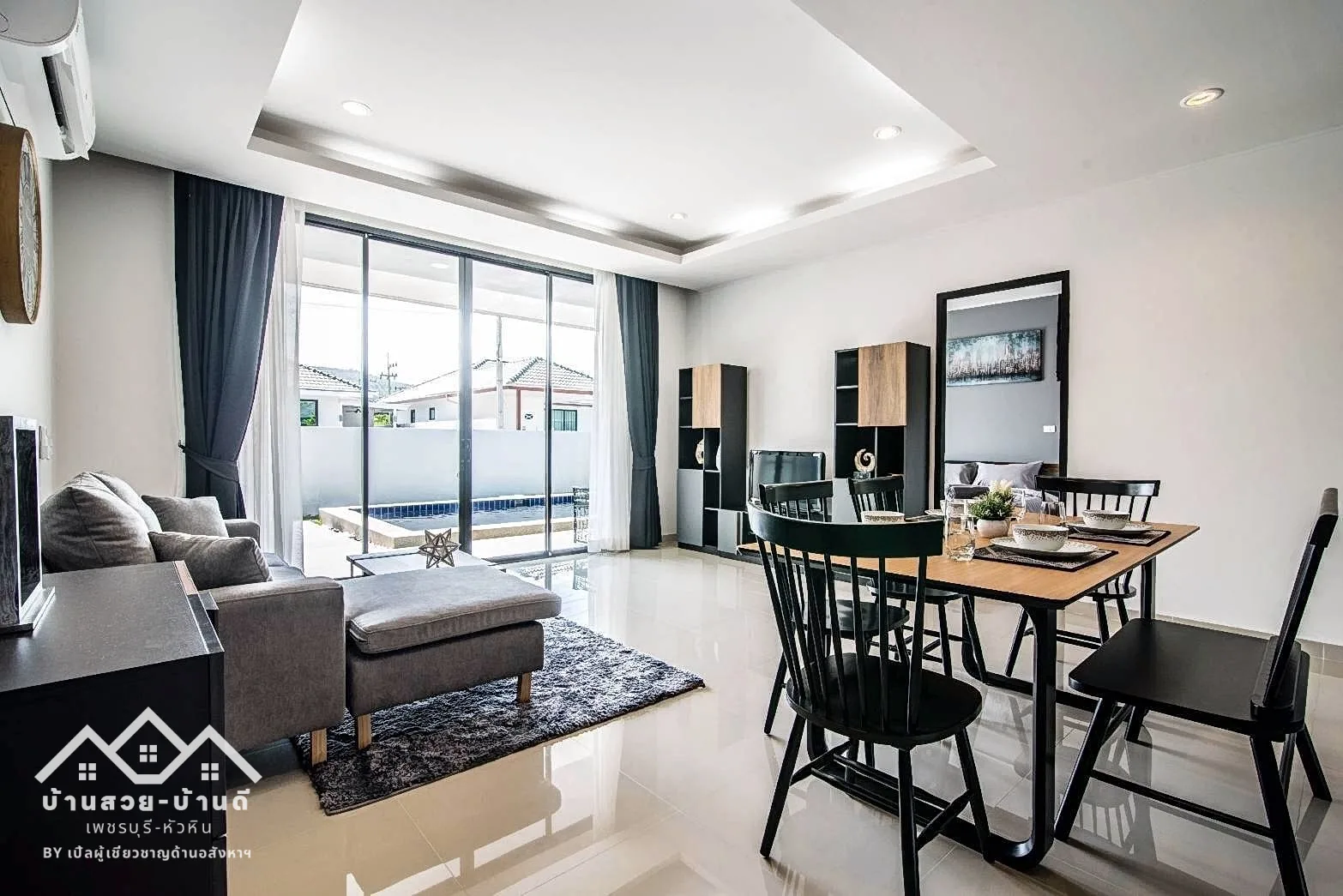 N202609010 บ้านเดี่ยวพูลวิลล่าหัวหิน ทำเลดี ใกล้ทะเล เพียง 3 กม. - 5