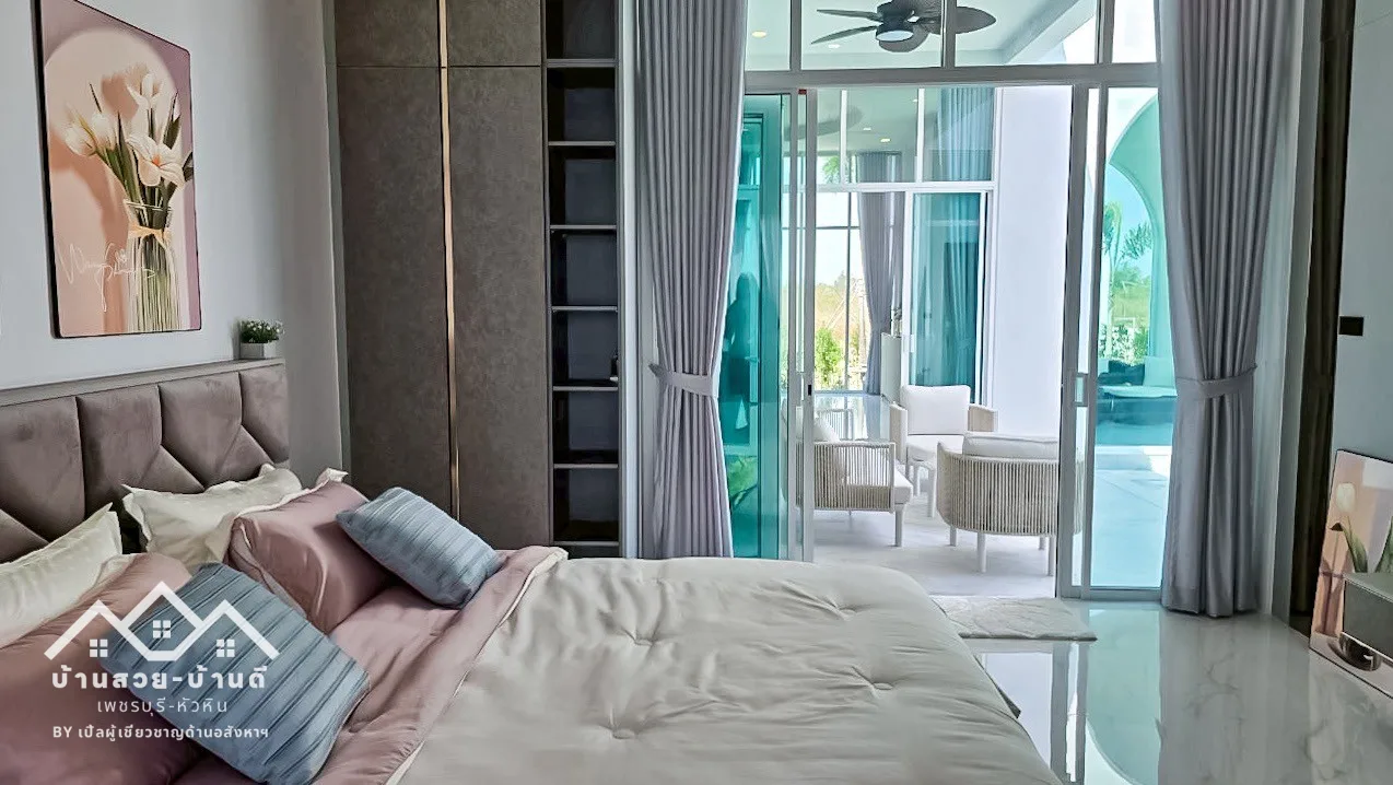 N202603018 บ้านเดี่ยวพูลวิลล่าสไตล์โมเดิร์น ใกล้ทะเลชะอำเพียง 300 เมตร - 38