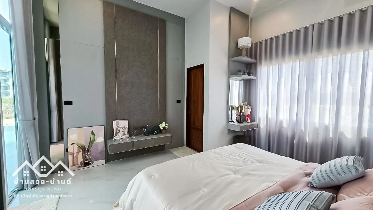 N202603018 บ้านเดี่ยวพูลวิลล่าสไตล์โมเดิร์น ใกล้ทะเลชะอำเพียง 300 เมตร - 40