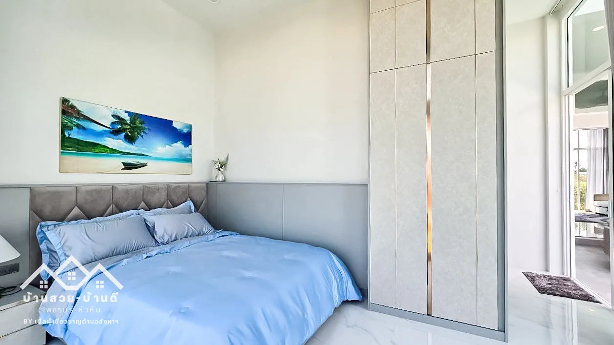N202603018 บ้านเดี่ยวพูลวิลล่าสไตล์โมเดิร์น ใกล้ทะเลชะอำเพียง 300 เมตร - 46