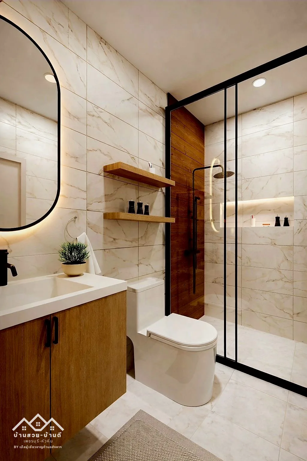 N202602003 บ้านเดี่ยวพูลวิลล่าสไตล์ทรอปิคอล ใจกลางเมืองหัวหิน - 12