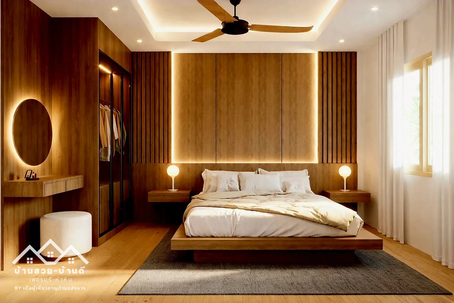 N202602003 บ้านเดี่ยวพูลวิลล่าสไตล์ทรอปิคอล ใจกลางเมืองหัวหิน - 13