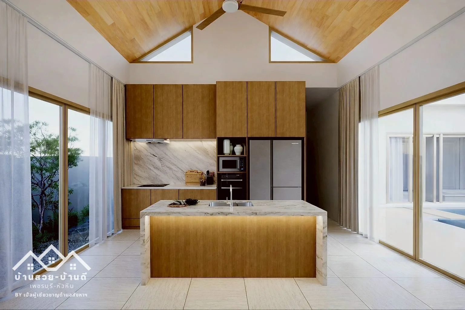 N202602003 บ้านเดี่ยวพูลวิลล่าสไตล์ทรอปิคอล ใจกลางเมืองหัวหิน - 7