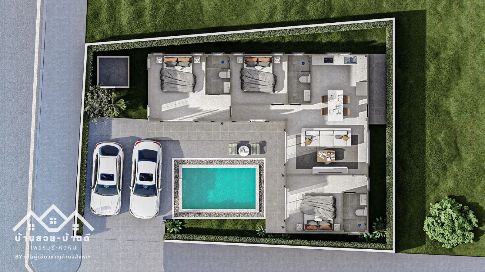 N202602008 บ้านเดี่ยวพร้อมสระว่ายน้ำ ราคาสุดคุ้มหัวหิน - 6