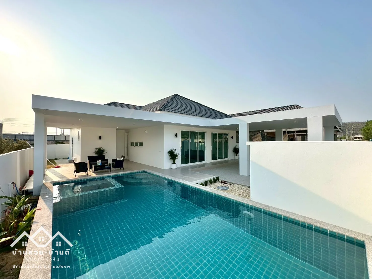 N202601006 บ้านเดี่ยวพูลวิลล่าสไตล์โมเดิร์น วิวเขา หัวหิน
